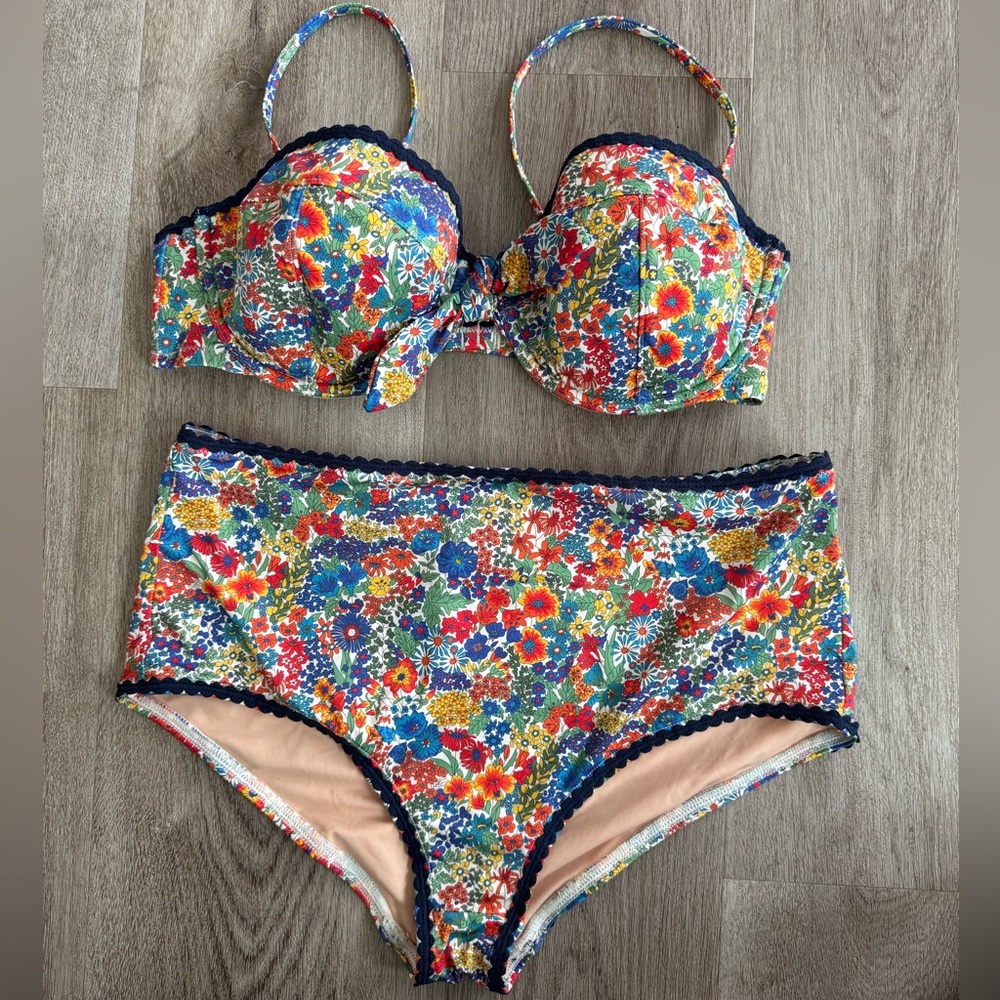J.Crew Liberty Floral Bikini